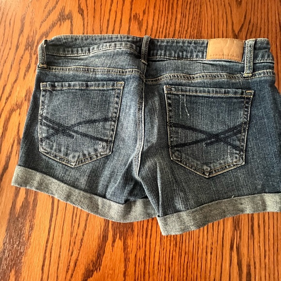 Aeropostale Blue Distressed Jean Shorts - Picture 2 of 5